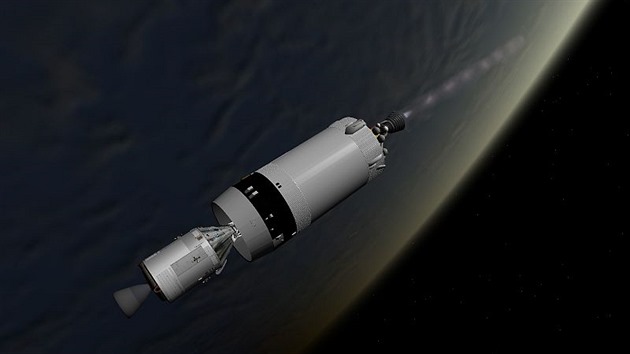 Sestava pro oblet Venue, tvoen lod Apollo (CSM) a raketovm stupnm S-IVB upravenm pro pobyt kosmonaut.