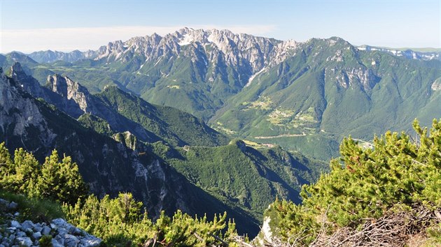 Panorma Malch Dolomit z Monte Testo