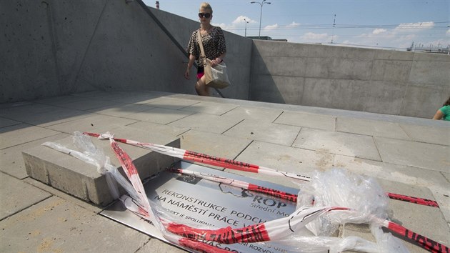 Rekonstrukci podchodu na zlnskm nmst Prce z 85 procent zaplatila Evropsk unie.