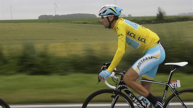 Vincenzo Nibali coby vedouc mu Tour de France