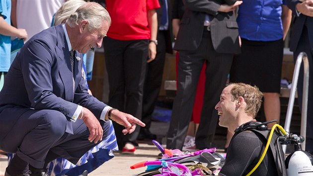 Princ Charles a princ William (Londn, 9. ervence 2014)