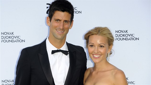 Novak Djokovi a Jelena Ristiov