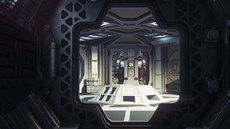 Obrázek z videa, ve kterém tester zkouí Alien: Isolation.