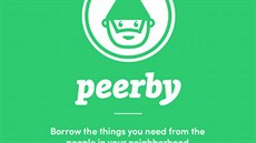 Logo Peerby v mobilní verzi