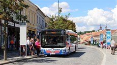 Některé autobusy městské autobusové dopravy v Třebíči jsou vybaveny... Některé autobusy městské autobusové dopravy v Třebíči jsou vybaveny...