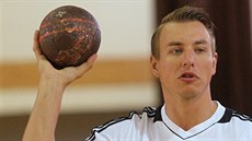 Filip Jícha na házenkářském kempu v Třeboni Filip Jícha na házenkářském kempu v Třeboni