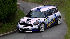 Václav Pech a Petr Uhel bhem rychlostní zkouky na Rally Bohemia