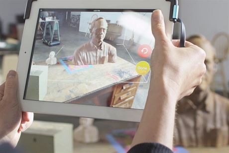 Structure Sensor spolen s aplikací Itseez3D snímá trojrozmrné fotografie