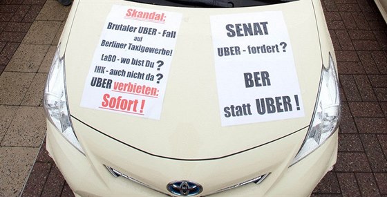 Protesty taxiká v Berlín prý nezpsobily ádné vtí potíe v doprav. Do...