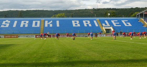 Na stadionu v irokém Brijegu v adách domácích fanouk radost nepanovala.