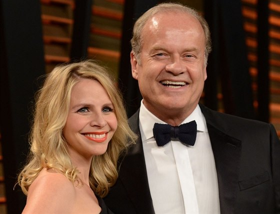 Kelsey Grammer a jeho manelka Kayte Walshová na Vanity Fair Oscar Party (Los...