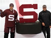 NOV LOGO. Hokejov Sparta pedstavila nov logo. Vedle klubovho znaku...