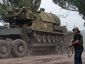 Peprava systmu Buk-M1 ukrajinsk armdy