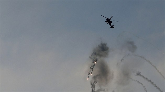 Izraelsk bojov vrtulnk (20. ervence 2014).
