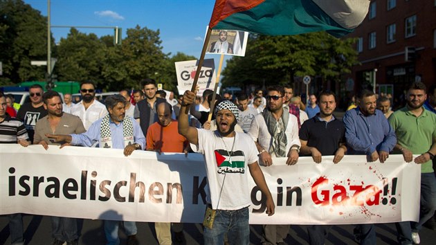 Za Palestince se protestovalo tak v Berln.