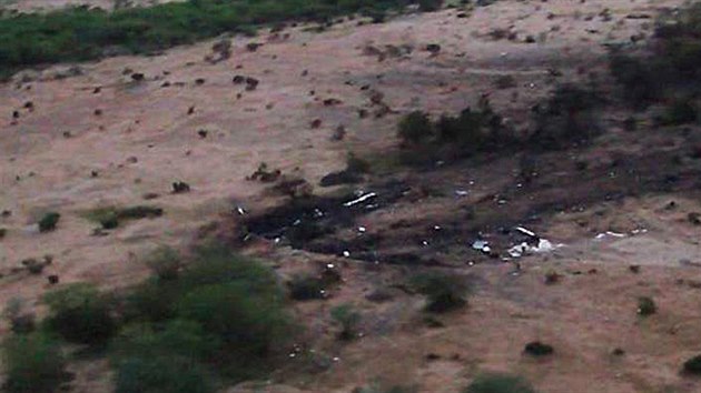 Trosky letounu Air Algerie, kter se ztilo v Mali(25. ervence 2014)