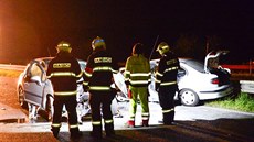 Nehoda dvou osobních automobil na silnici R10 u Mladé Boleslavi smrem na...