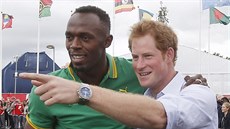Usain Bolt se ve vesnici sportovců na Hrách Commonwealthu potkal i s princem... Usain Bolt se ve vesnici sportovců na Hrách Commonwealthu potkal i s princem...