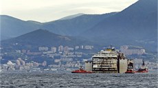 Costa Concordia doplula do Janova (27. 7. 2014).