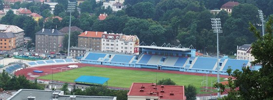 Nový Mstský stadion v Ústí nad Labem. Fotbalisté se konen dokali dstojného...