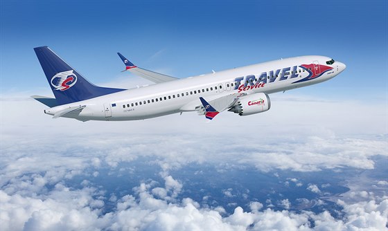 Boeing 737 MAX v barvách Travel Service