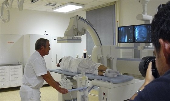 Radiologické oddlení v Oblastní nemocnici Náchod (8.8.2014).