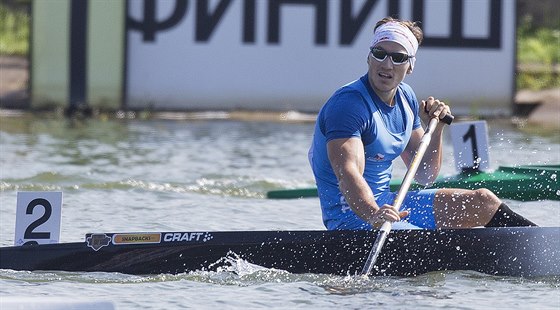 Martin Fuksa, stíbrný mu z MS v Moskv mezi singlkanoisty