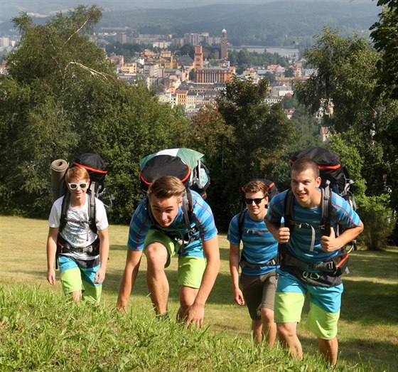 Parta jabloneckých student se na svou pou vydala v nedli dopoledne.