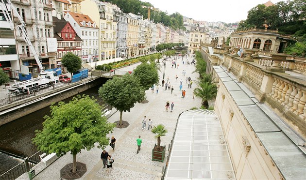 Terasa Mlýnské kolonády v Karlových Varech