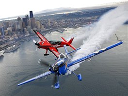 BAREVNÉ BOEINGY. Pehlídka Boeing Seafair Air Show v americkém Seattlu...