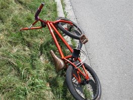 Nehoda tinctiletho cyklisty s osobnm autem v astolovicch. (7. 8. 2014)