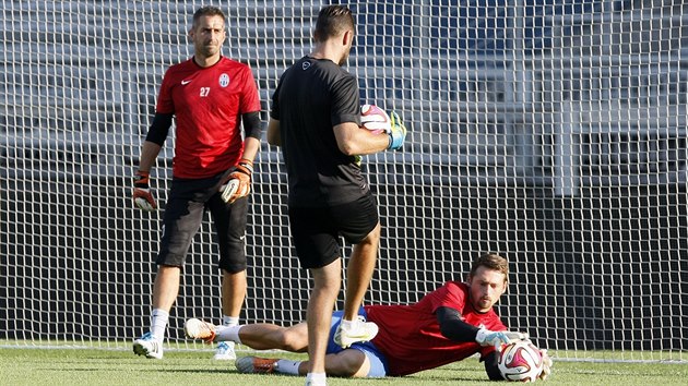 Trnink mladoboleslavskch brank na stadionu v Lyonu.