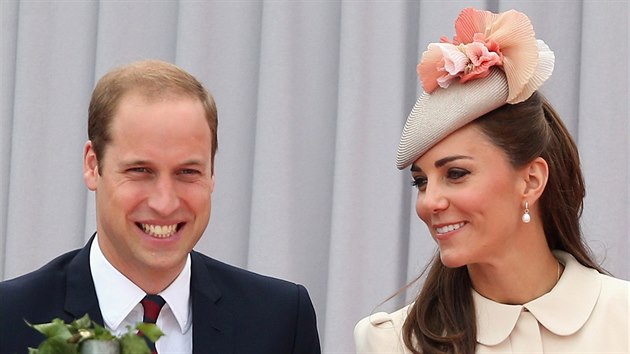 Princ William a jeho manelka Kate (Lutych, 4. srpna 2014)