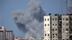 Kou po explozi ve mst Gaza, dle svdk na místo útoilo izraelské letectvo...