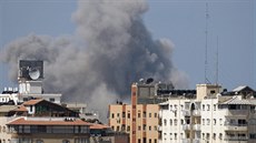 Kou po explozi ve mst Gaza, dle svdk na místo útoilo izraelské letectvo...