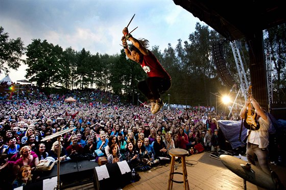 Kapela Krytof na festivalu Krytof Kemp ve Svojicích (16. srpna 2014)