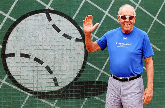  Nick Bollettieri, hvzdný tenisový trenér coby host Pardubické juniorky.