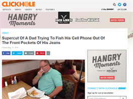 Clickhole.com, sestersk publikace The Onion, vydv parodie na texty z...