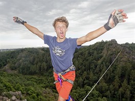 Danny Meník, rekord, 208 metr, slackline,highline, Divoká árka.