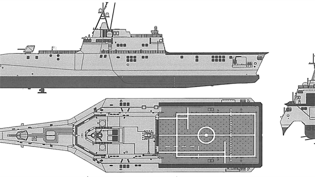 Futuristick trimaran USS Independence je rozpadajcm se vsledkem projektu Littoral Combat Ship.