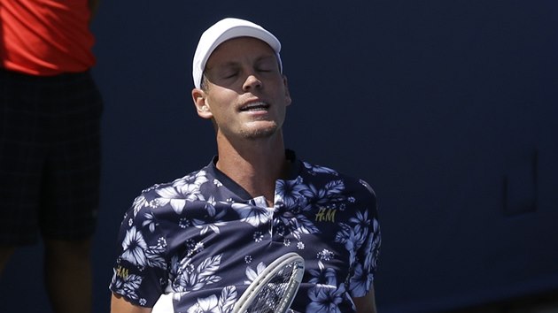 Tom Berdych na turnaji v Cincinnati