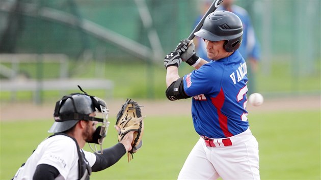 Momentka z baseballovho finle Draci Brno vs. Kotlka Praha