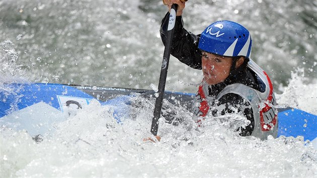 Kateina Hokov na finlovm zvodu SP ve vodnm slalomu
