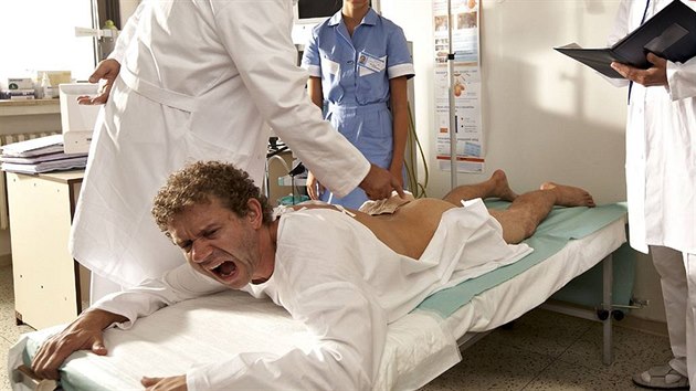 Z natáčení filmu Doktor od Jezera hrochů - J.Šmíd a Z.Troška jako herec
