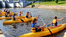 Úvodní výcvik ve Vyím Brod pod hrází Lipno II