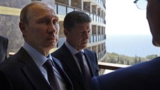Ruský prezident Vladimir Putin na návtv anektovaného Krymu (14. srpna 2014)