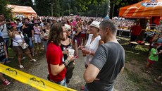 Richard Krajo, Karin Babinská, Elika Kaplicky a Andrej Babi na festivalu...