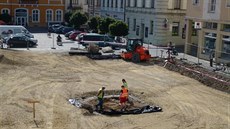 V rámci rekonstrukce litovelského náměstí Přemysla Otakara II. archeologové... V rámci rekonstrukce litovelského náměstí Přemysla Otakara II. archeologové...