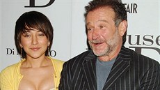 Robin Williams a jeho dcera Zelda (New York, 10. dubna 2005)