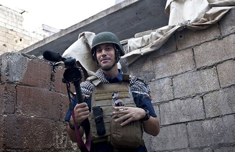 James Foley v syrském Aleppu v listopadu 2012.